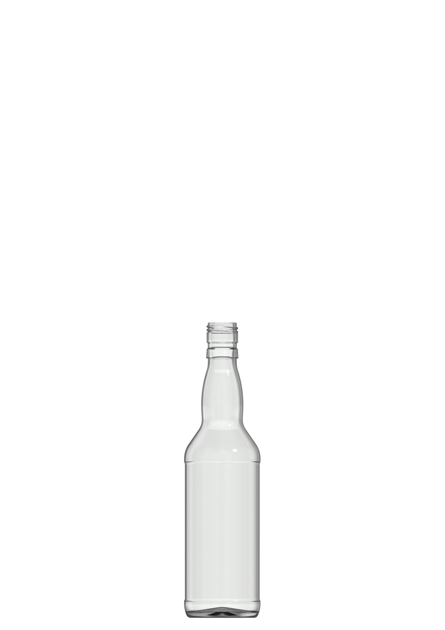 500ml flint glass spirit bottle