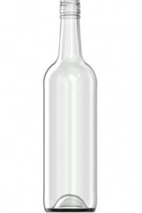 750ml flint glass Bordelesa oneway wine bottle