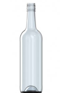 750ml flint glass Bordelesa oneway wine bottle