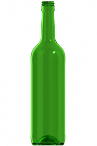 750ml green glass Bordeaux oneway wine bottle