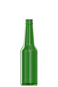 330ml green glass oneway beer bottle