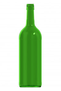 1000ml green glass Bordeaux oneway wine bottle