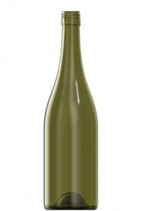 750ml green glass Bourg Eco oneway wine bottle