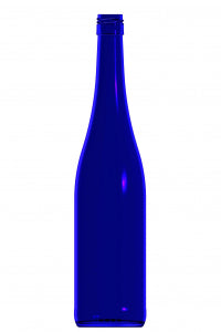 750ml blue glass Schlegel oneway wine bottle