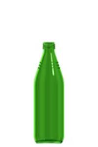 500ml green glass chemical bottle