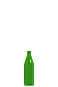 500ml green glass chemical bottle