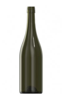 750ml green glass Bourg Eco oneway wine bottle