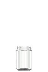 159ml white flint Thomas glass food jar