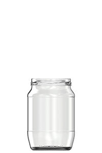 750ml flint glass food jar