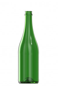 750ml green glass oneway cider bottle