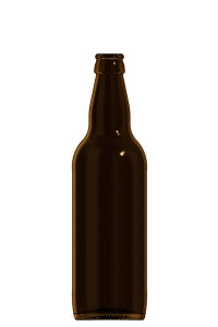 500ml amber glass oneway beer bottle