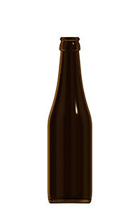 330ml amber glass Vichy oneway beer bottle