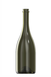 750ml green glass Sekt oneway wine bottle