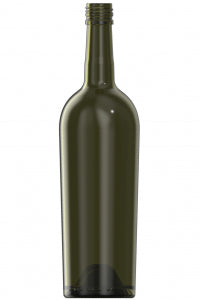 750ml green glass Bordeaux oneway wine bottle