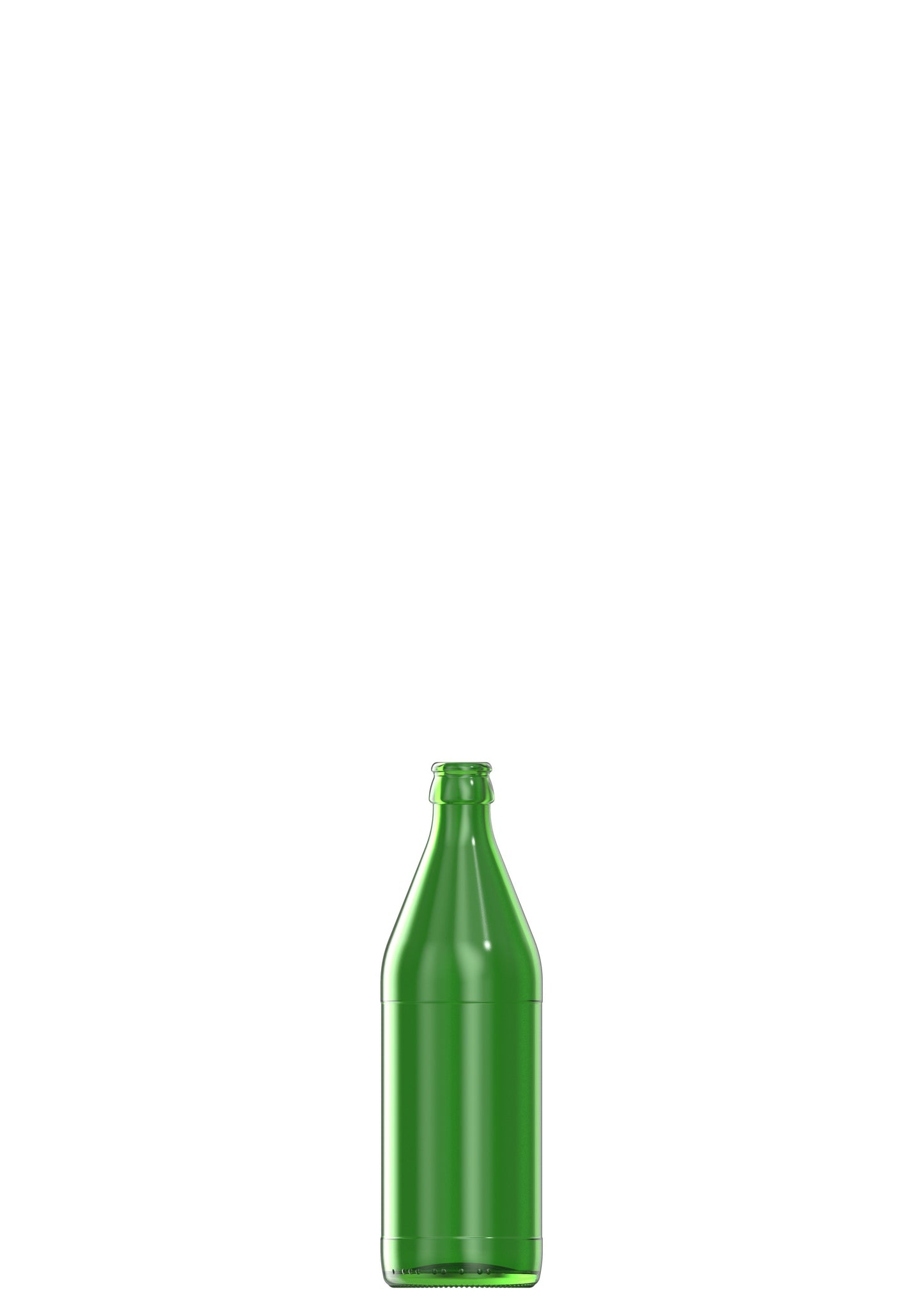 500ml green Euro beer bottle