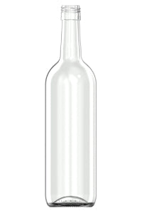 750ml flint glass Bordeaux oneway wine bottle