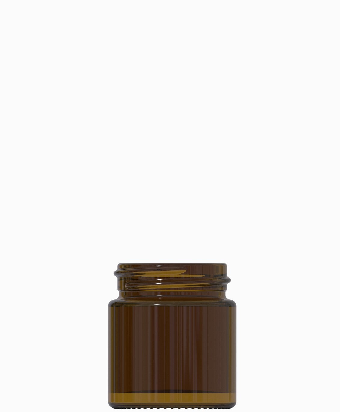 30ml amber glass cream jar