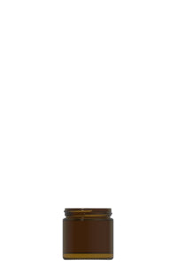 60ml amber glass cream jar