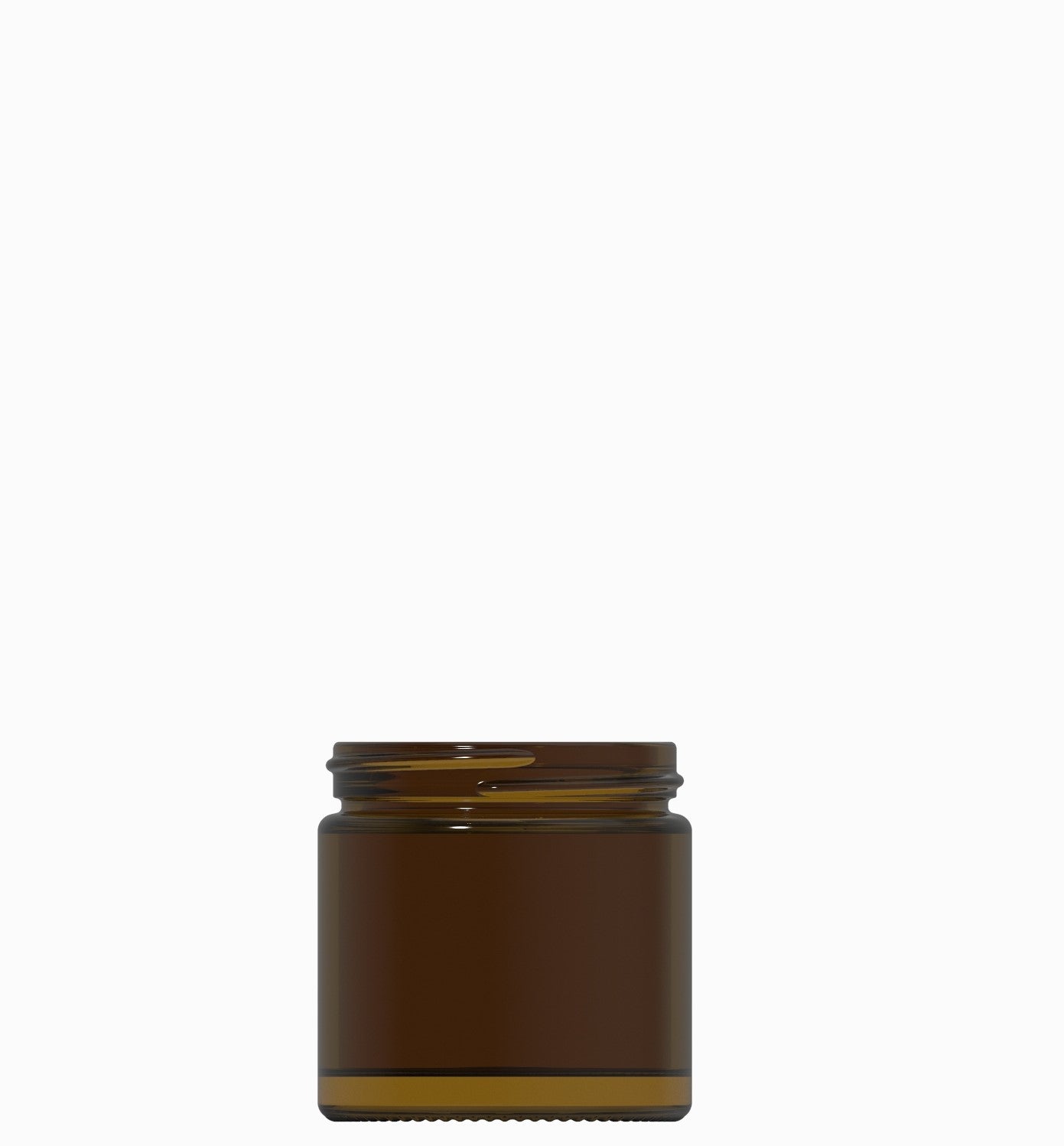 60ml amber glass cream jar