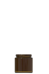 126ml amber glass cream jar