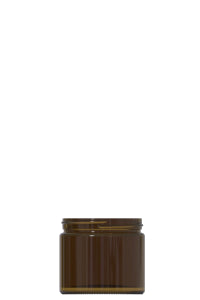 250ml amber glass cream jar