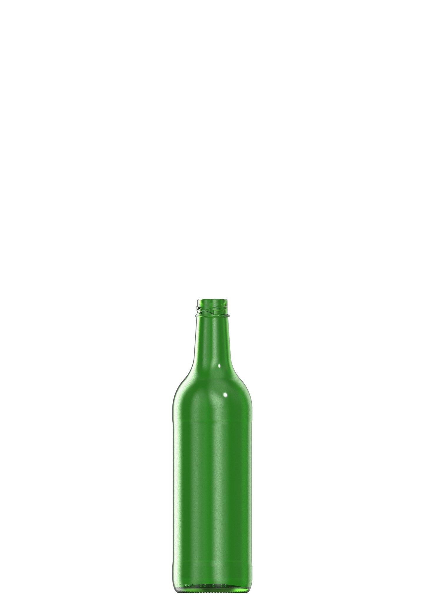 750ml green glass Bordeaux oneway NAB bottle