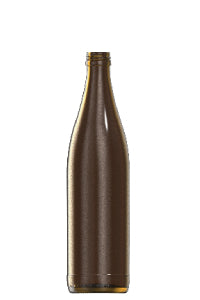 500ml amber glass NRW returnable beer bottle