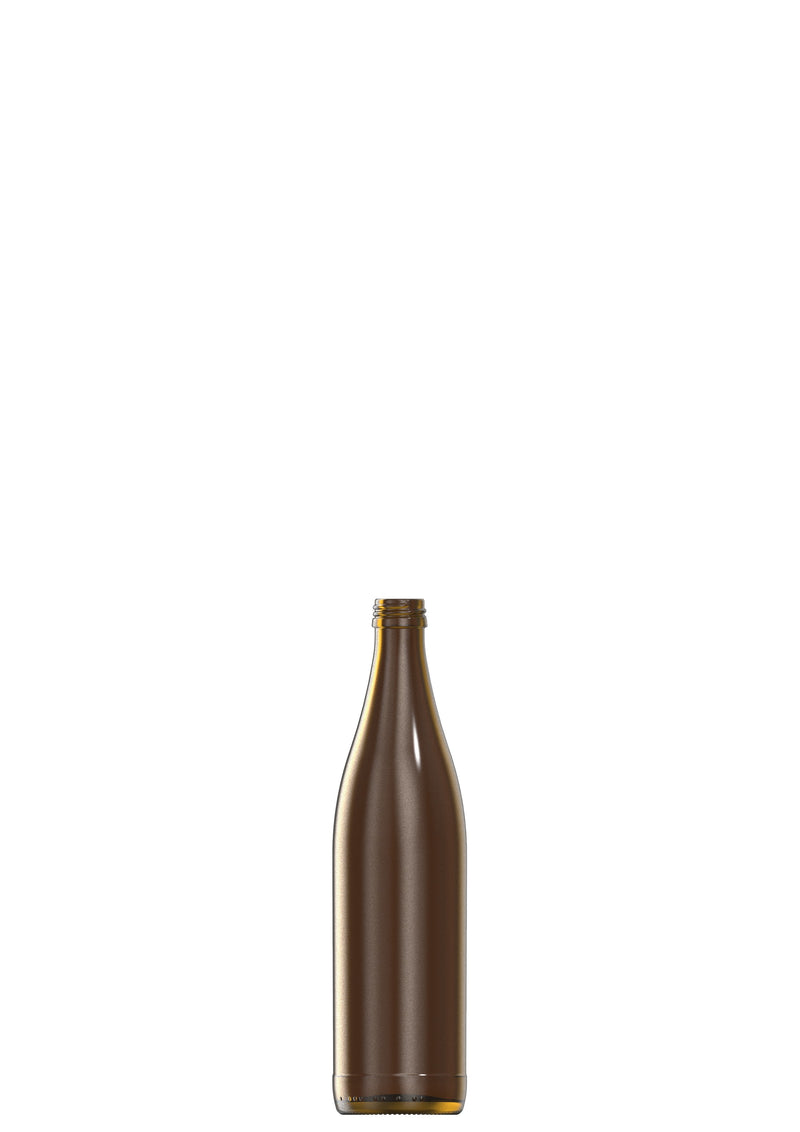 500ml amber glass NRW returnable NAB bottle