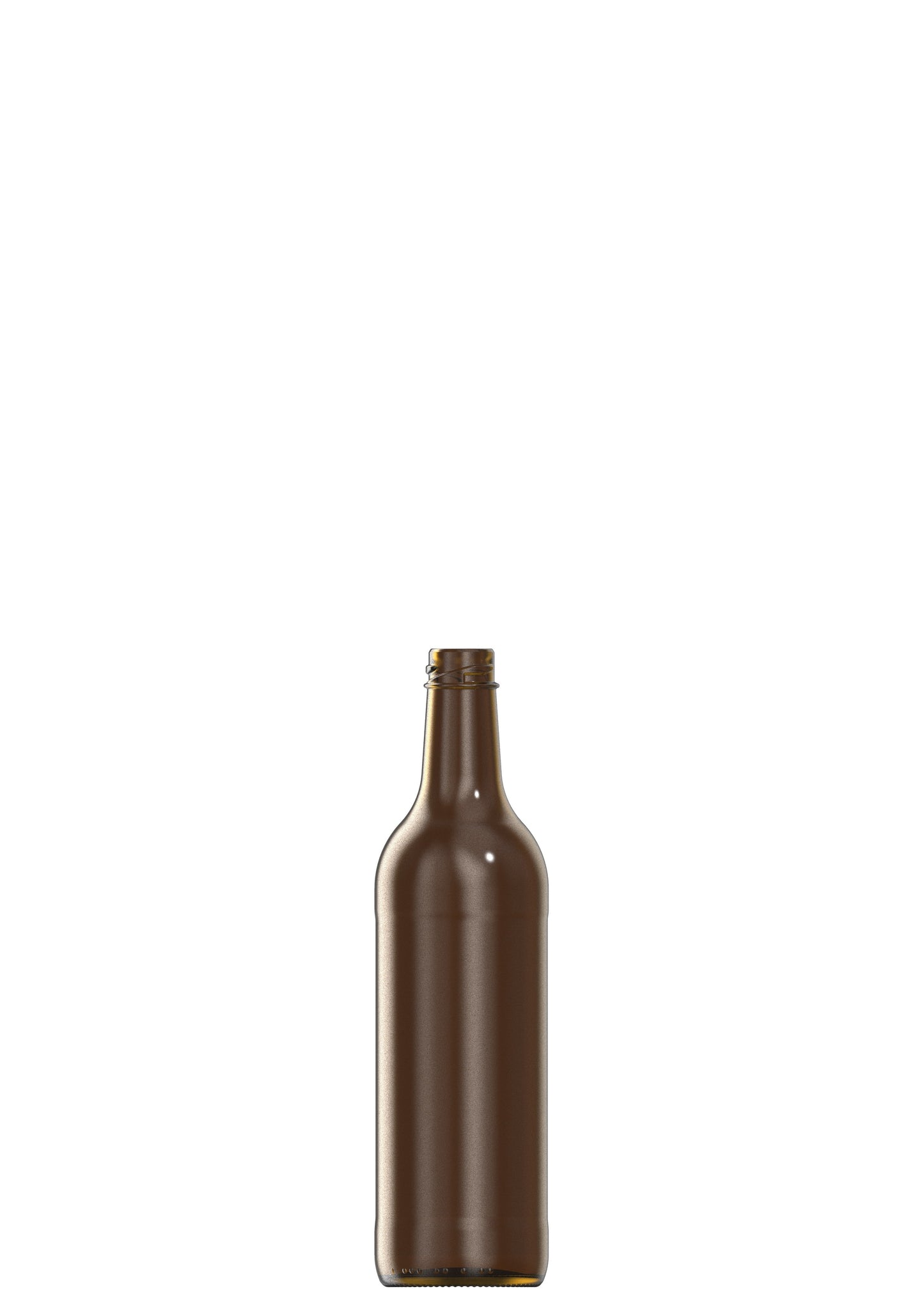 750ml amber glass Bordeaux oneway NAB bottle