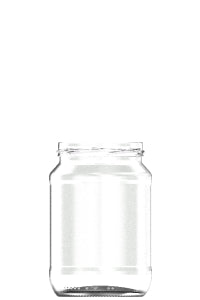 750ml flint glass food jar