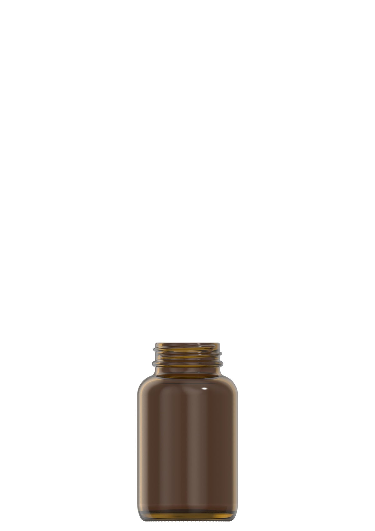 120 ml amber glass packer