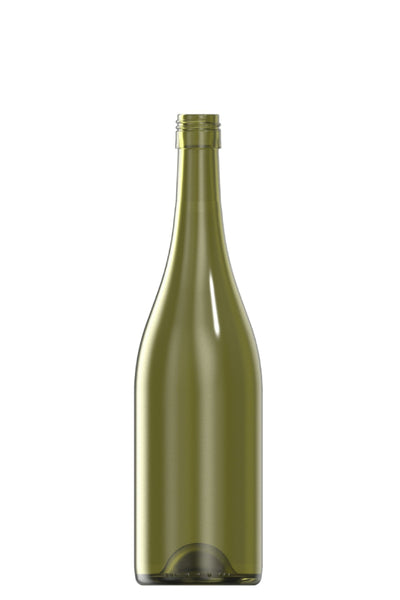 750ml green glass Bourg Eco oneway wine bottle