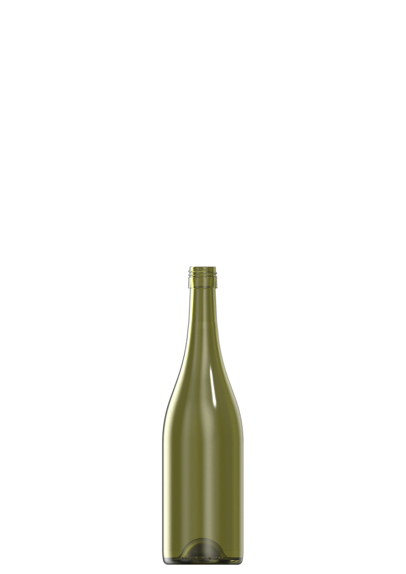 750ml green glass Bourg Eco oneway wine bottle