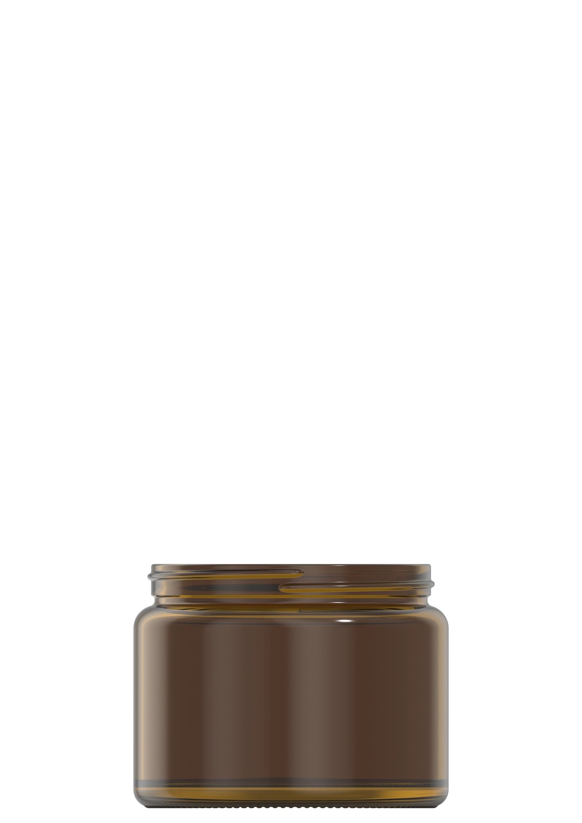 500ml amber glass cream jar
