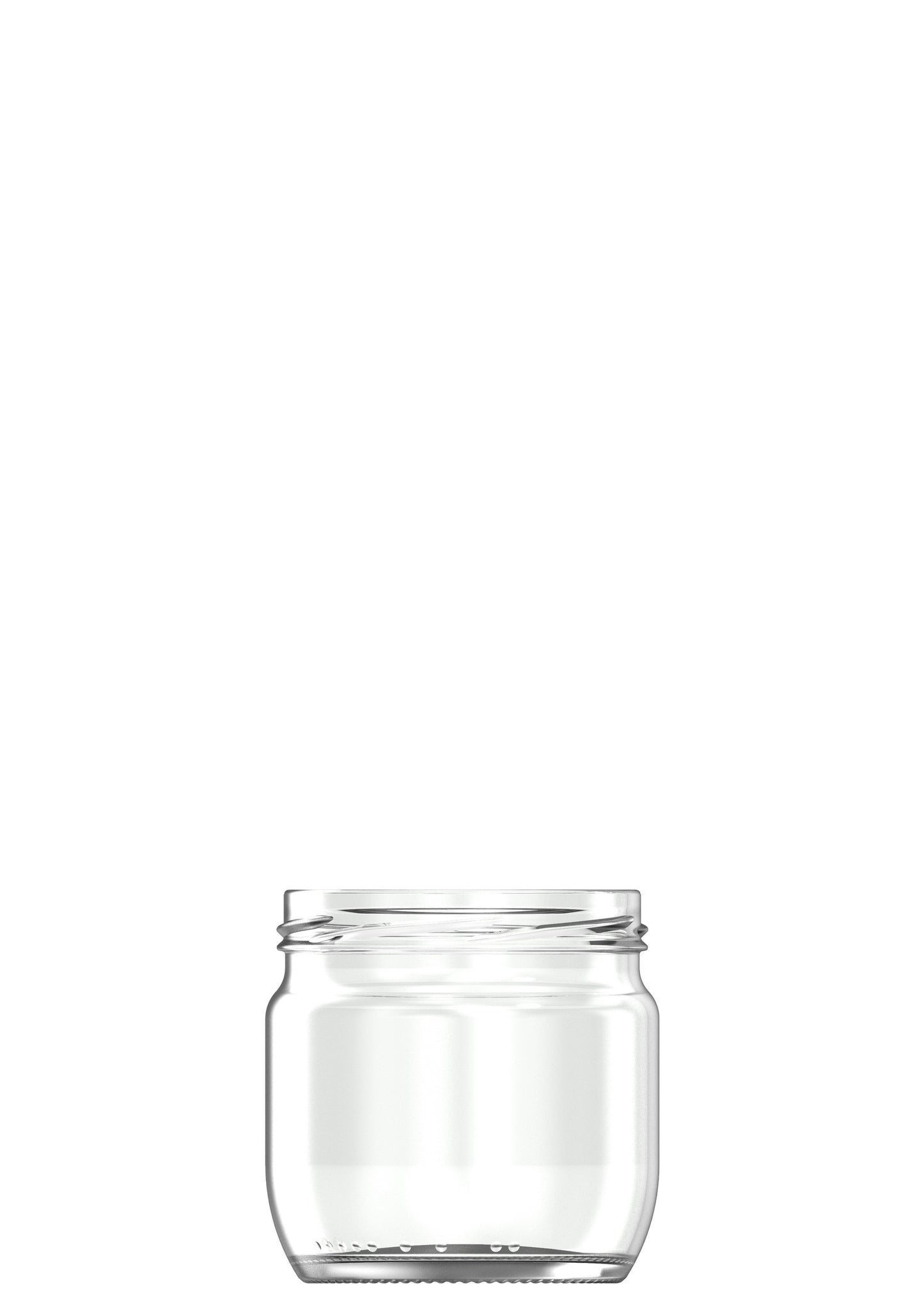 370ml flint glass food jar