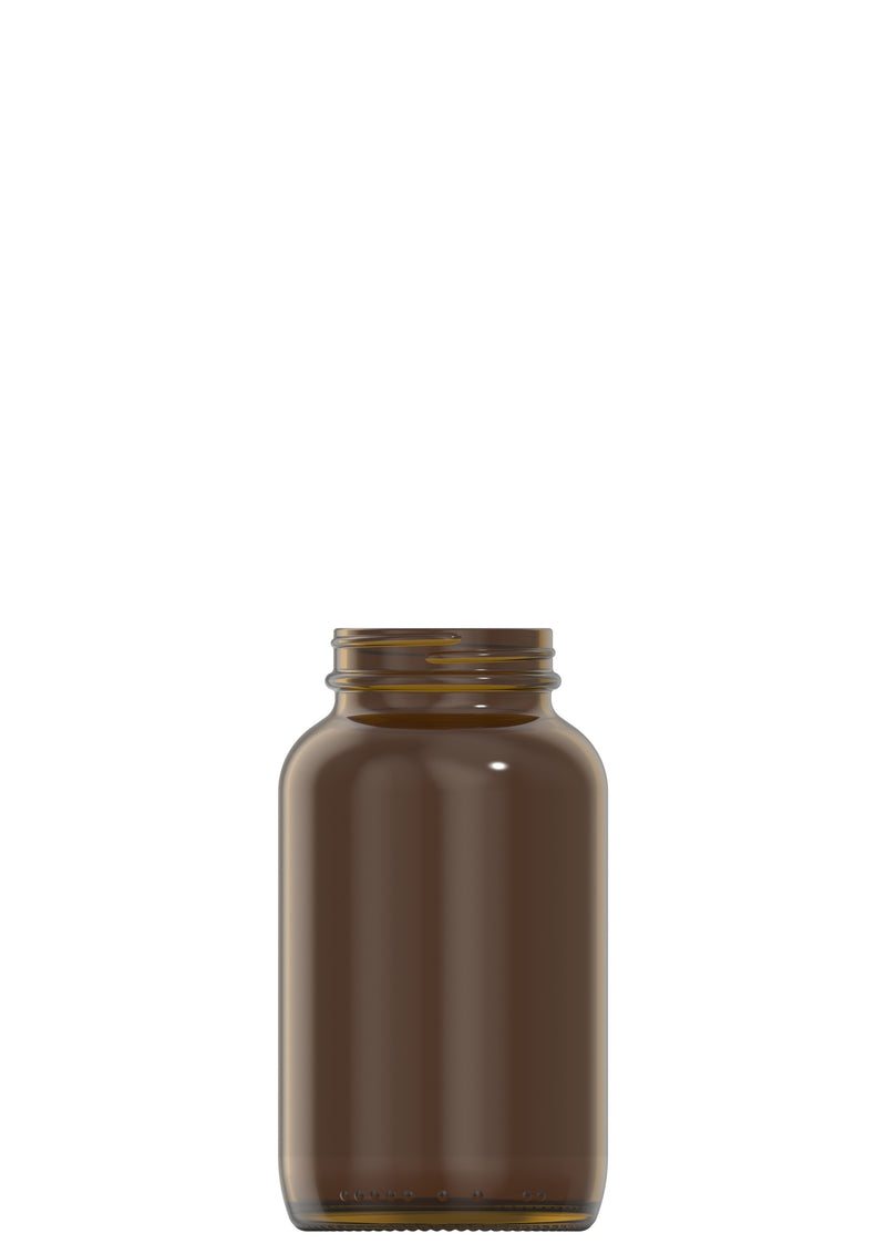 400 ml amber glass packer