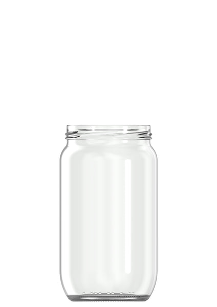 850ml flint glass food jar