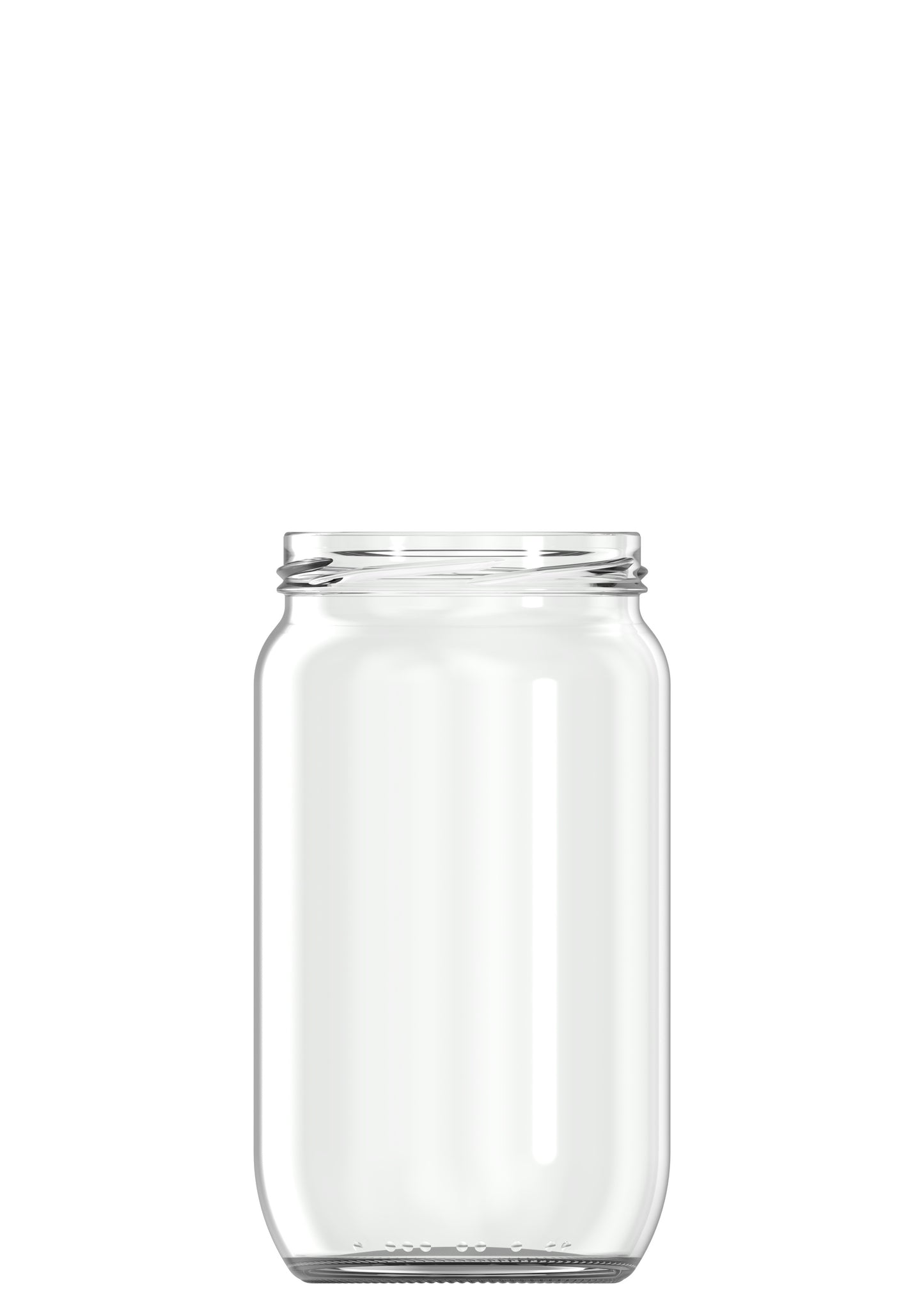 850ml flint glass food jar