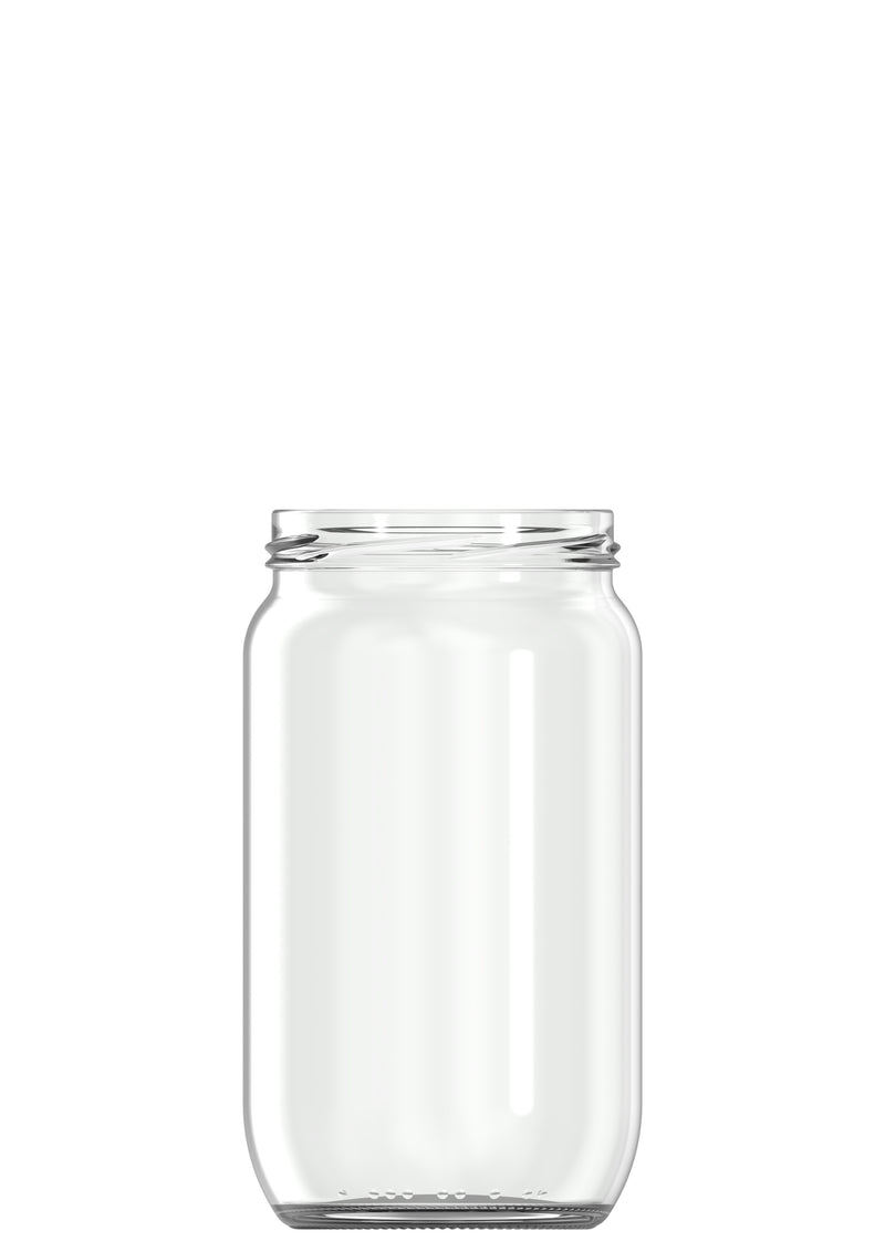 850ml flint glass food jar