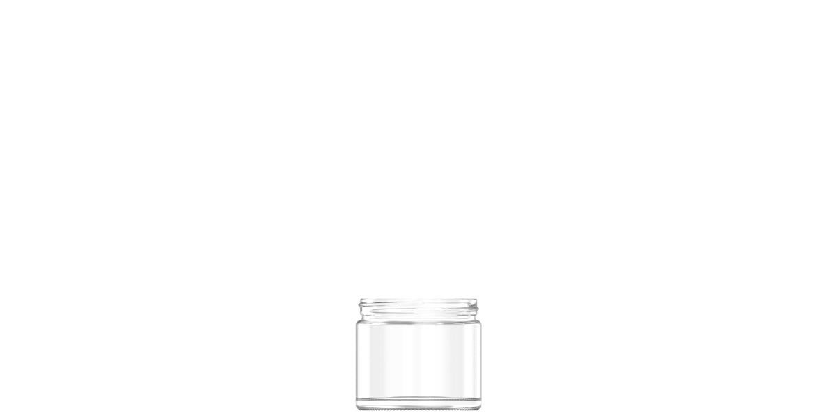 250ml flint glass cream jar