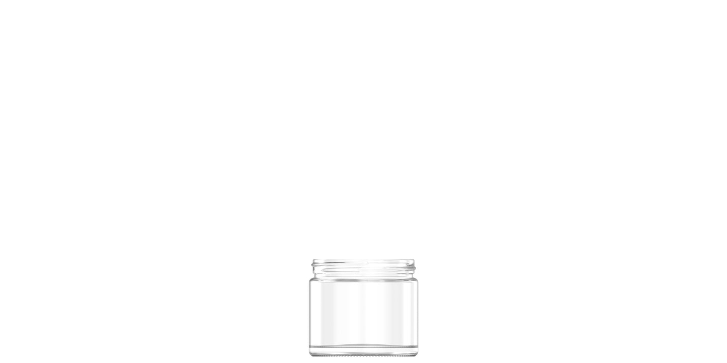 250ml flint glass cream jar