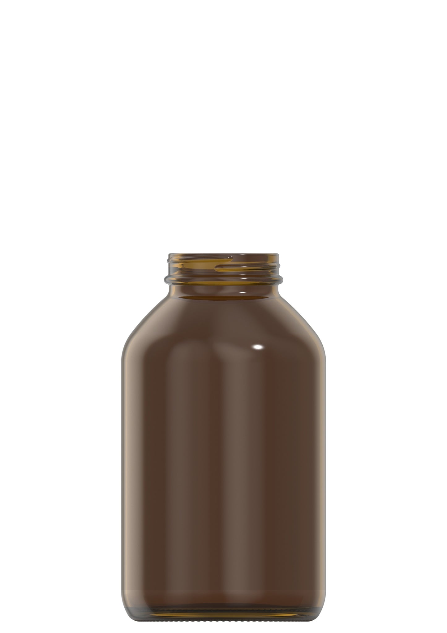 750 ml amber glass packer