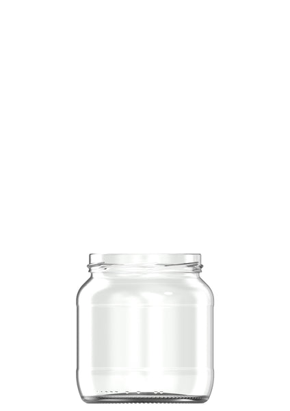 580ml flint glass food jar