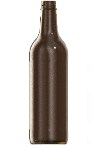 750ml amber glass Bordeaux oneway NAB bottle